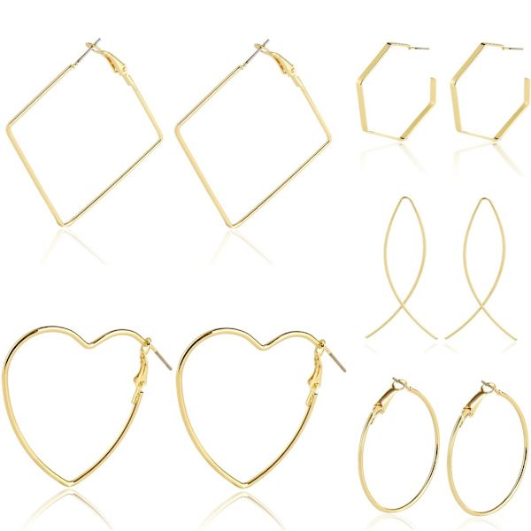 Örhängen Geometry Stud Modesmycken B2208 S