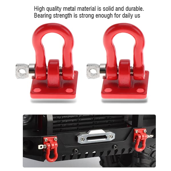 Rescue Lock Catch - 4 stk Rød, reservedele til RC Climbing Crawler Car