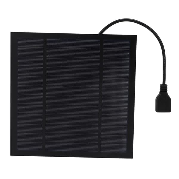 5W Mini Solpanel USB Ventilator Power Bank til Hjemmekontor Udendørs