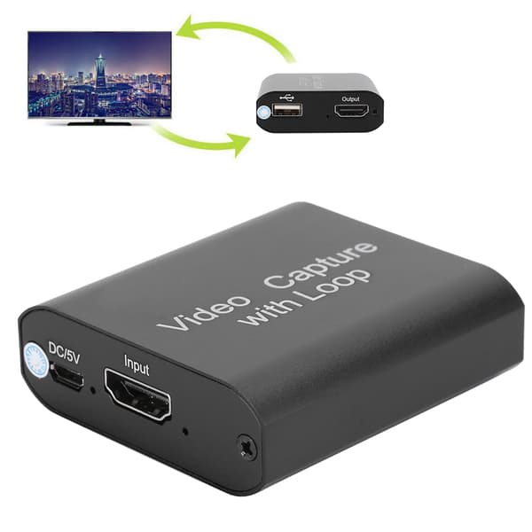 Med Loop Out HDMI Video Capture Encryption Dongle USB 2.0 4K 1080P
