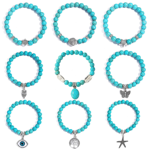 Armbånd Stenblå Modesmykker B2469 S2208-15