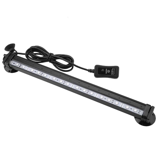 Fjernbetjent Akvarium Boblelys 31cm Undervands LED Akvarielys US Stik