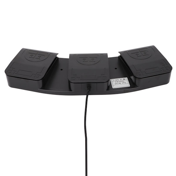 Triple Fodpedal USB MIDI Controller Mekanisk Kontakt Programmerbart Computertastatur til Gaming