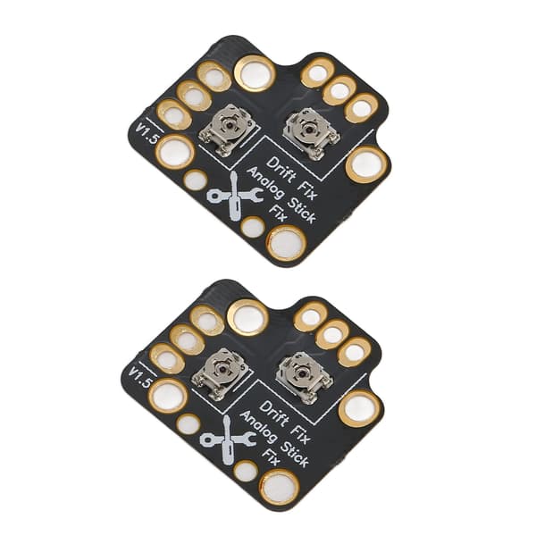 2 st Reparationskort för Gamepad-Joystick Drift, Universal 3D Analog Stick Drift Fix Mod för Spelkontroller, Svart