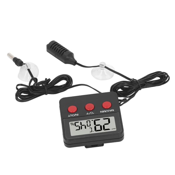 Mini Digital Hygrometer Termometer med 2 Prober til Inkubator Temperatur Fugtighedsmonitor