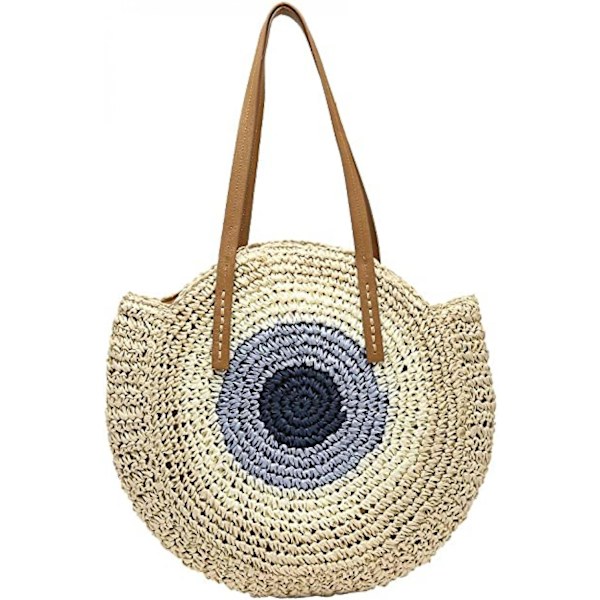 Olkilaukku naisille, suuret olkilaukut kudottu Käsintehty kantolaukku Kesäinen olkilaukku Bohemian Crossbody Bag A916-695 A