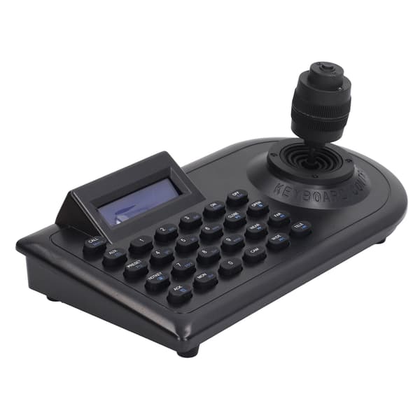 LCD Analog PTZ Kamera Tastatur med 4D Joystick PTZ Speed Dome Kamera Kontroll for Linux EU Plugg 100‑240V