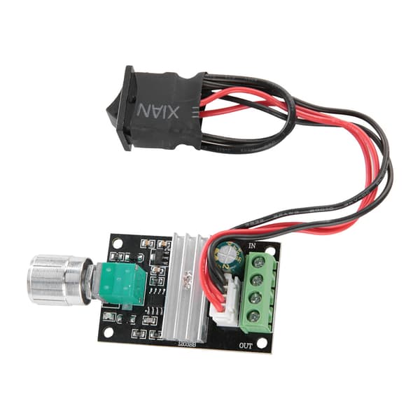 PWM DC Motorvarvtalsregulator 6V till 28V 3A med Strömbrytarfunktion