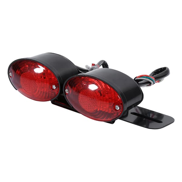 Motorcykellampe dobbelt Cat Eye Custom Nummerpladeholder baglygter