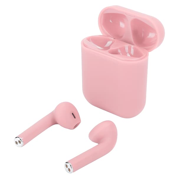 TWS Bluetooth 5.0 Trådløse Touch Control Ørepropper med Opladningsetui Pink