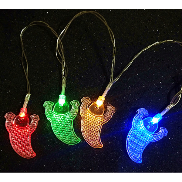 Halloween lyssnor dekorative lys serie produkter batteriboks led julelys (spøgelse (stor) 3 meter 20 farve lys),