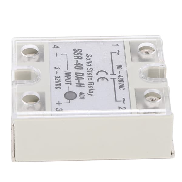 Solid State Relay DC AC SSR Ikke-kontaktbryter Høy kvalitet SSR 40A DA H 90 480VAC