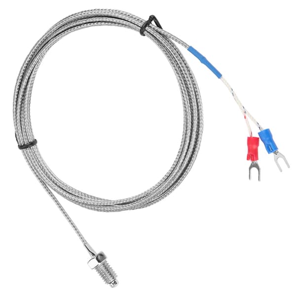 M8 Skruv Typ K Termoelement Temperatursensor Kabel 0-400℃ 2m