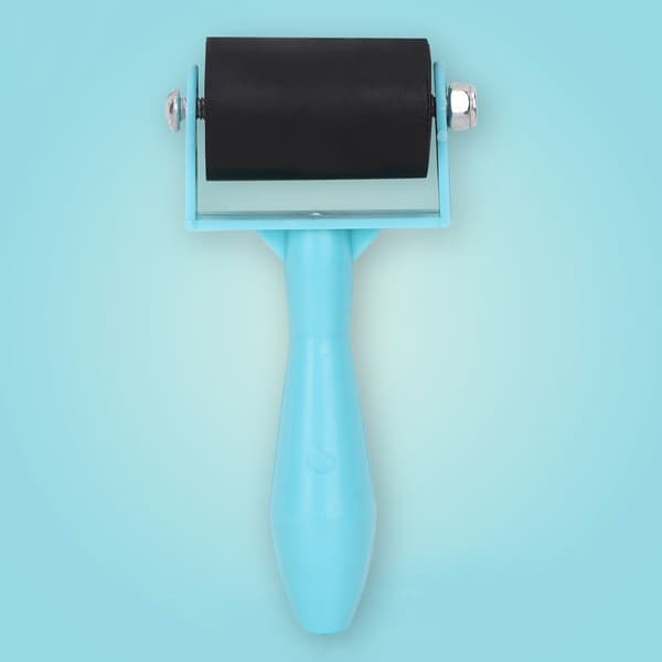 Plasthåndtak Printmaking Brayer Roller (blå, 3,5 cm)