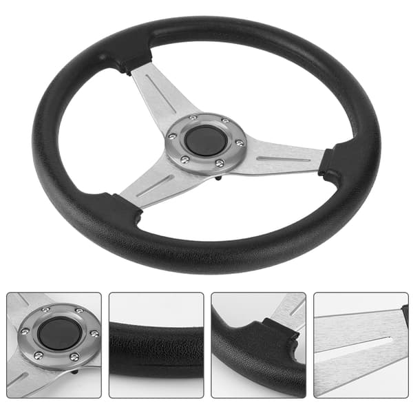 Universal 14 tum 350 mm Racing Ratt Adapter Silver