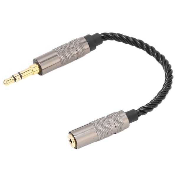 3,5 mm til 2,5 mm Bærbar Sølvbelagt Kobber Hovedtelefon Jack Adapter Kabel