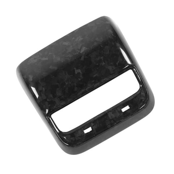 Tesla Model 3 2018 2021 Kulfiber Luftventil Dæk Blank Marmor Trim