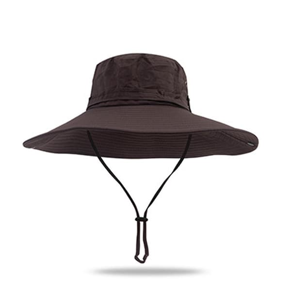Sammenklappelig solhat Komfortabel åndbar solcremehat til klatring Khaki