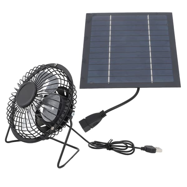 5W Solar Panel Ventilator Udendørs Køling USB Drivhus Hønsehus Hundehus