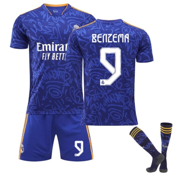 2223 Real Madrid Away Football Kit No.9 22（120-130）