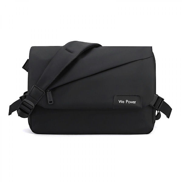 Messenger Bag - Vogue olkalaukku, jossa on useita taskuja - täydellinen töihin tai kouluun (musta
