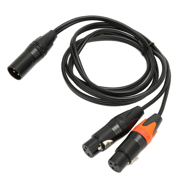 XLR Han til Dobbelt XLR Hun Y Splitter Mikrofonkabel til Mixer Equalizer Elektronisk Orgel Forstærker