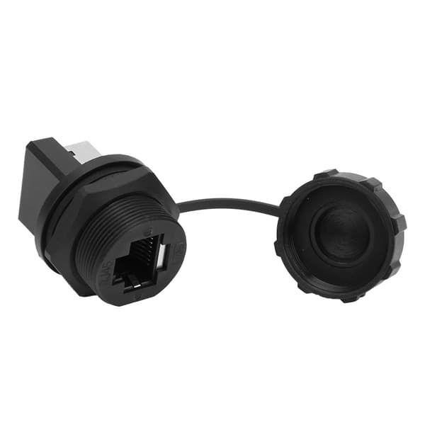 2st RJ45 180 Grader Utomhus Vattentät IP67 Ethernet Adapter
