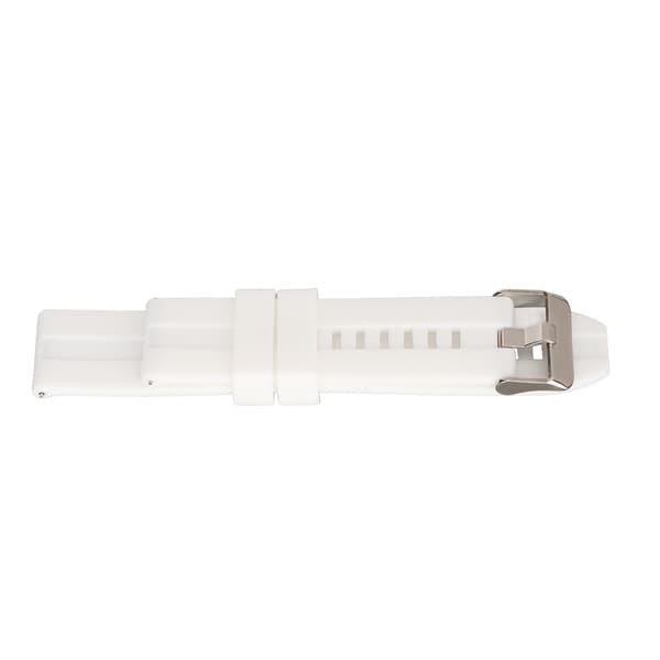 22mm Klockbandsrem Universal Quick Release Silikone Tilbehør til Realme Watch 2 Hvid