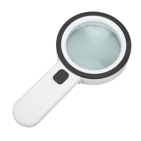 Højtydende 30X Håndholdt Optisk Forstørrelsesglas med 12 LED-lys 8cm