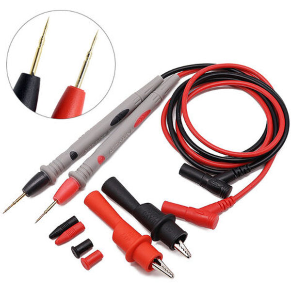 1000V 20A Universal Digital Multimeter Probe Test Kabler Pin Nåle Tip Multi Tester Bly Probe Wire Pen Kabel, Fonepro