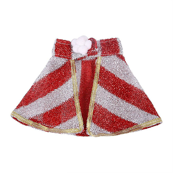 Fancy kjole, kæledyrsjuletøj 3 mønsterdesign kæledyrskappe Sjovt fest-cosplay-kostume(Rød snefnug M)