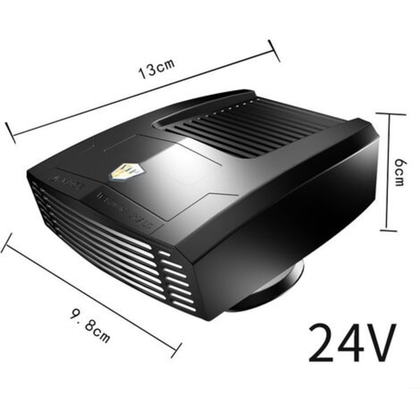 Bilvarmer, bilvarmer, defroster, snedugger, Varmeblæser 24v, sort