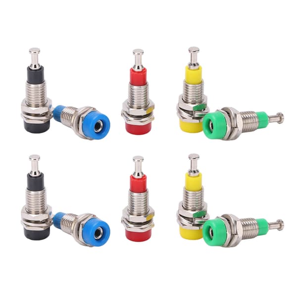 2 Sæt J40006 2mm Forgyldt Banan Binding Post Panelmontering til Elektroniske Instrumenter