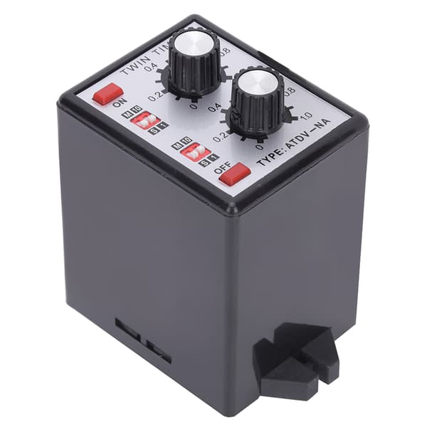Vred Kontroll Dobbel Timer Relé MultiSection ATDVNA AC110V 220V Tidsbryter