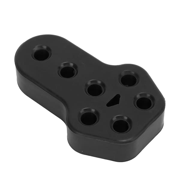 Universal 7-hullers 12 mm diameter sort gummiisolator monteringsbøsning lyddæmper