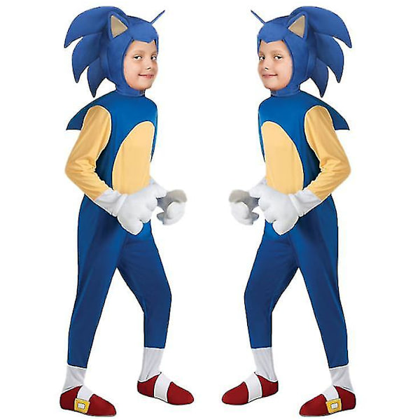 Sonic The Hedgehog One Piece Kostume Rollespil A L 125-140cm