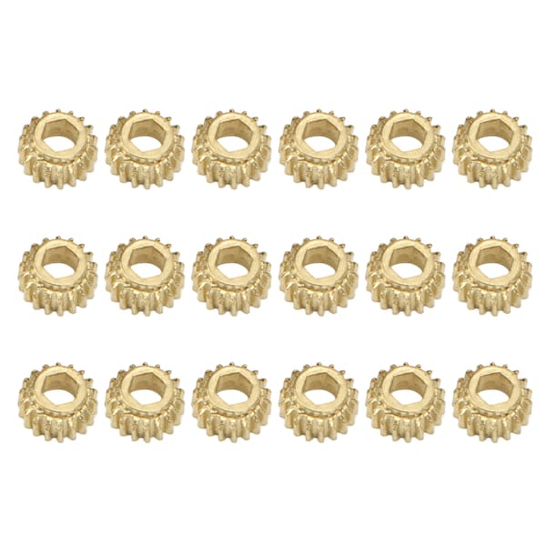 18 st Tuning Peg Gear Hex Hål Metall för Klassisk Gitarr Strängstämmare Ratio 1:18