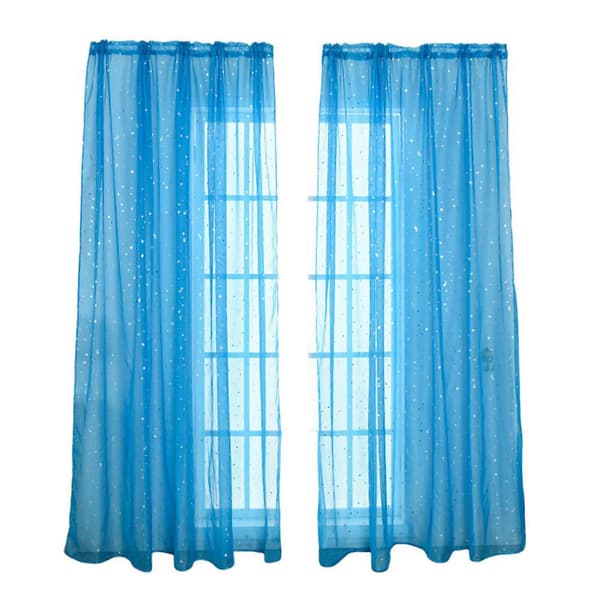 Romantisk tyllgardin elegant, romantisk for barnerom blue 1m*2.7m