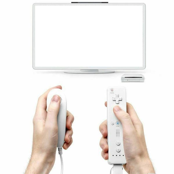 Klassisk spillfjernkontroll og Nunchuck-kontrollersett Combo