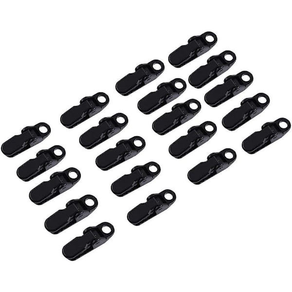 Tarp Clips Clamp Set Small Clamp Tarp, 20st Tält Clip Set Vindtät markis Clamps Jaw Camping Tält Snaps Pläd Alligator Clip för utomhusaktiviteter