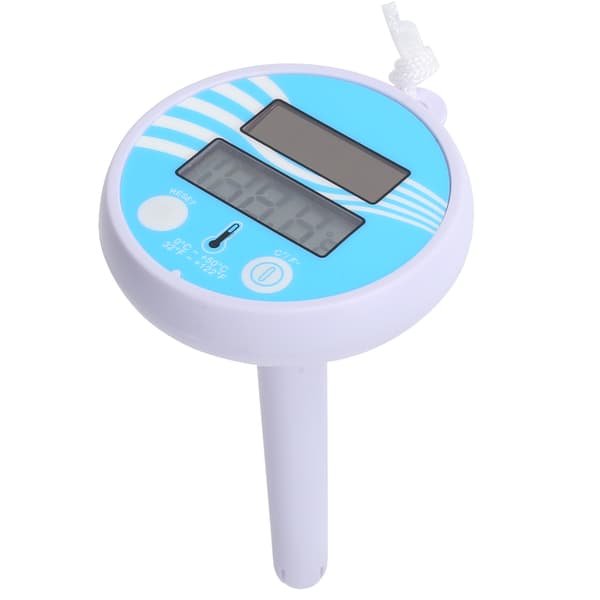 Soldriven Flytande Elektronisk Vattentermometer LCD-Display för Pool