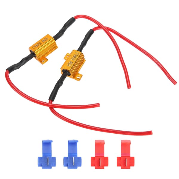 2. generations LED-dekoder Anti Hyper Flash Fejlfri Trådviklet Belastningsmodstand 10W 39 Ohm