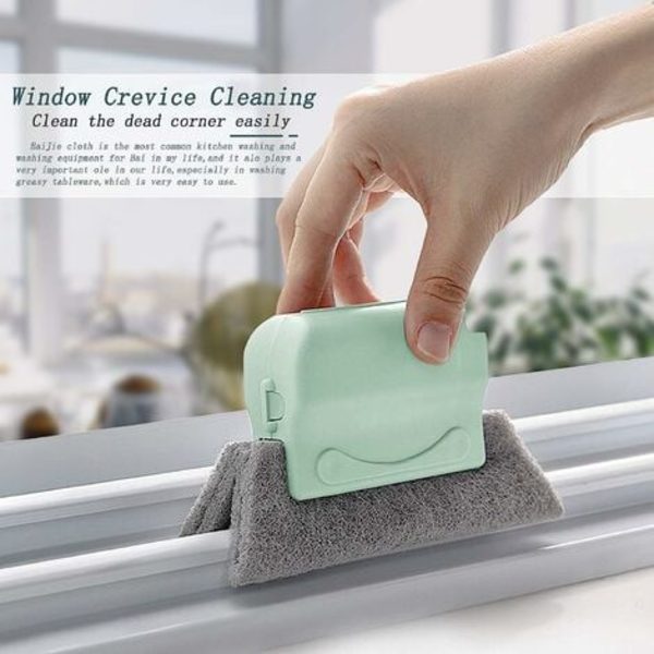 Genanvendelig Magic Window Cleaning Brush Creative Groove Cleaning Brush Bruges til hurtig rengøring i hvert hjørne køkkenvindue
