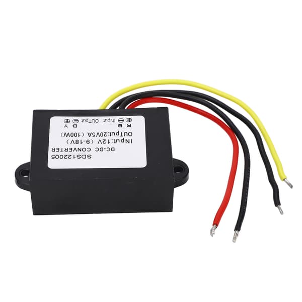 Højeffektiv DC Boost Converter Modul 12V til 20V 5A med Plastik Kabinet