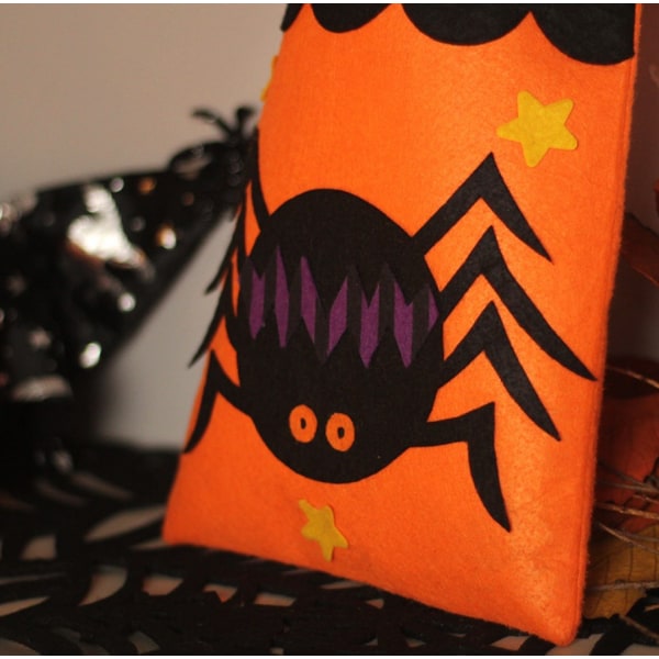 5 stk Halloween dekorationer Sød græskar Ghost Non-woven gavepose Børnehave Ghost Festival Slikpose,