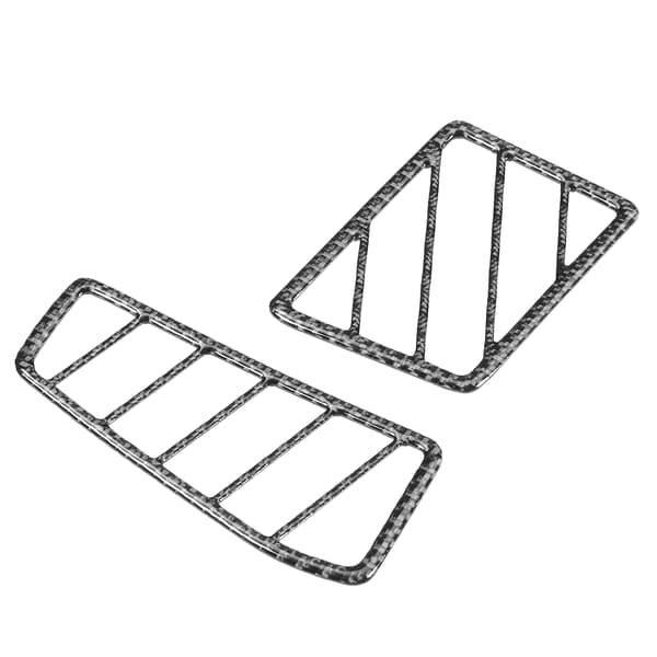 2 st kolfiber sidoluftutlopp trim interiör passar för Dodge Challenger 2008-2014 LHD