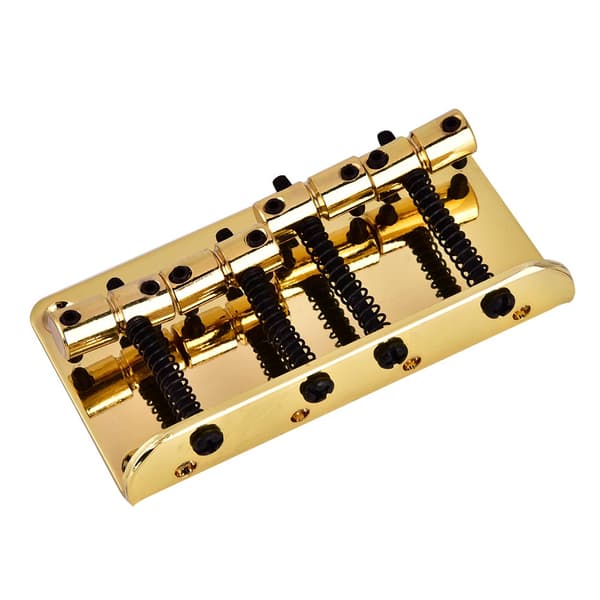 Gyllene 4-strängad elbasgitarr metallstall