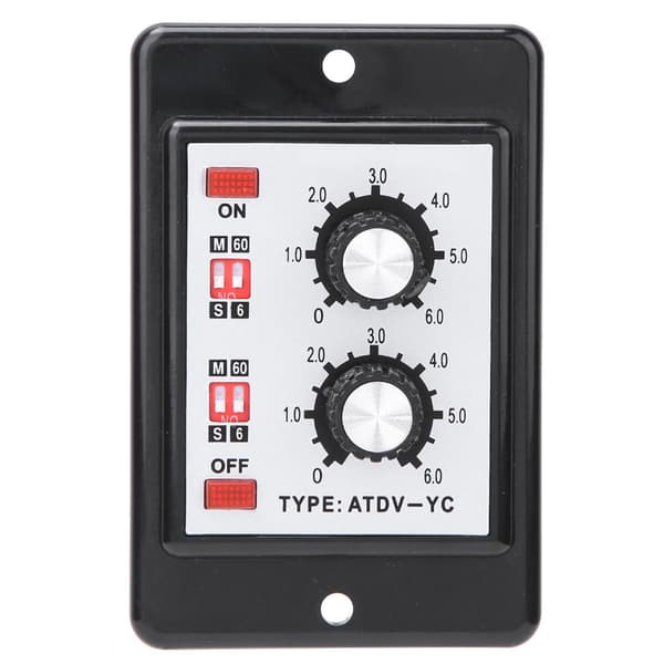 ATDV YC 6S 60M Dobbel Timer Relébryter DC 24V
