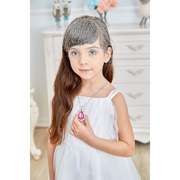 2-pack Princess Halsband, Twin Sisters Teardrop Halsband Magic smycken presenter för tjejer