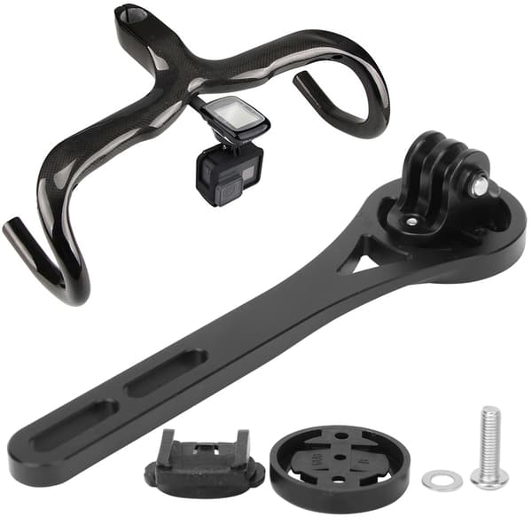 Holders til cykelcomputer i sort aluminium - holdbar og robust